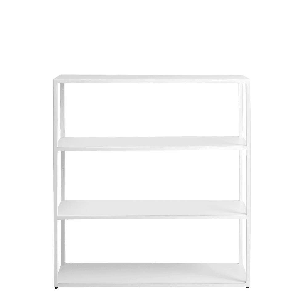 Libreria HYLLER METAL 100x110, bianco