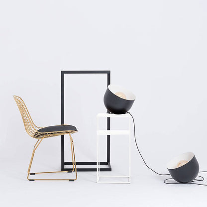 Tavolino Tensio 2 Floor Metal 30 - Bianco