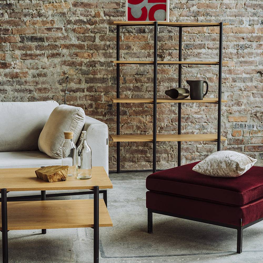 Scaffale RAVE BASIC 110 - rovere e nero