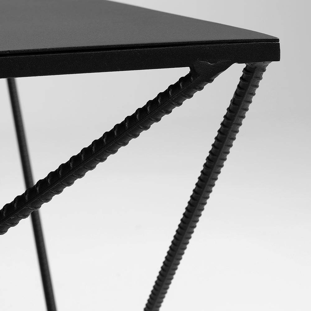 Tavolino DARYL METAL 140, nero