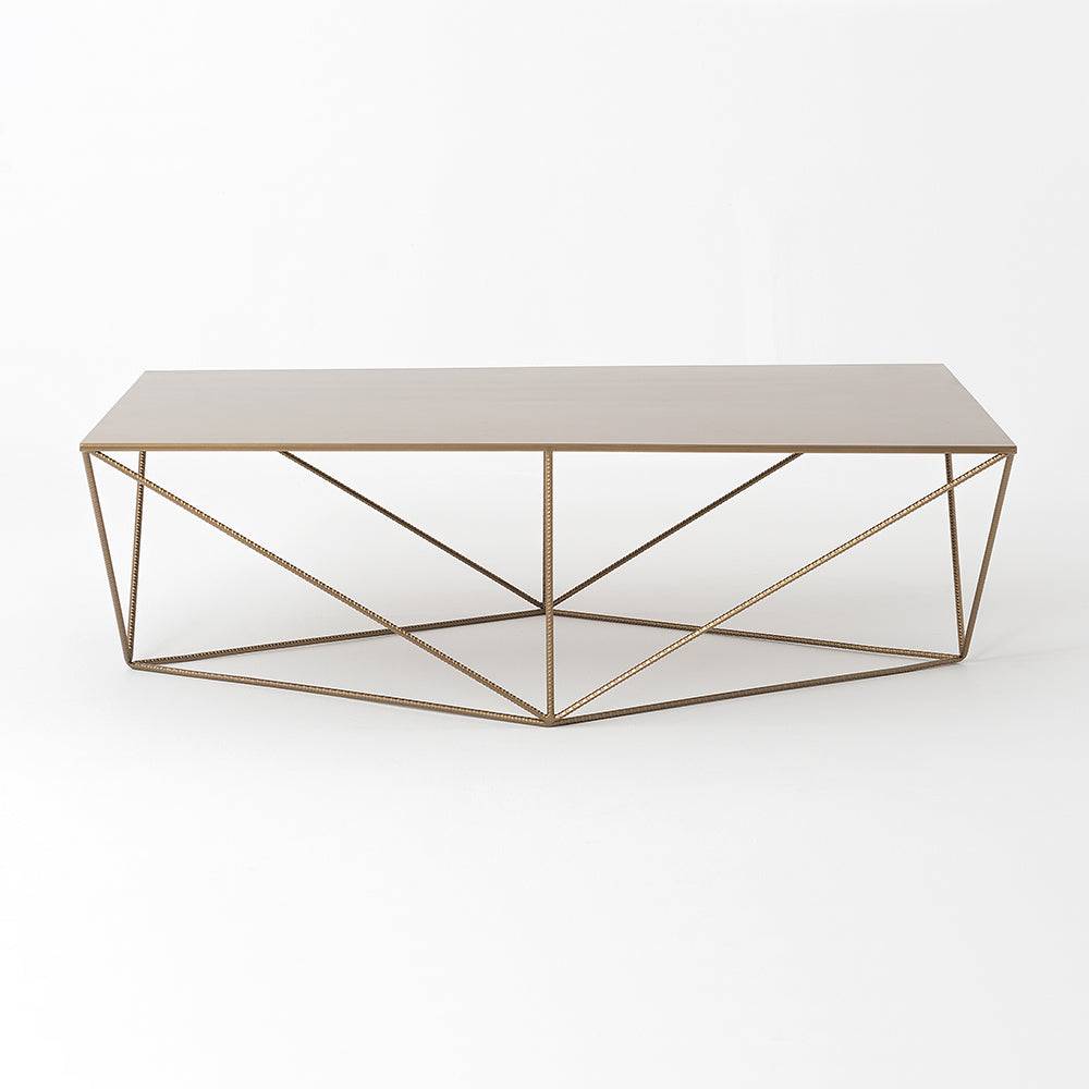Tavolino DARYL METAL 140, oro