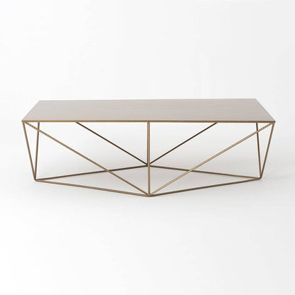 Tavolino DARYL METAL 140, oro