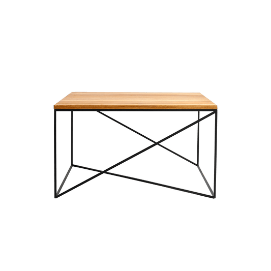 Tavolino MEMO legno massello 100x100, nero