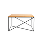 MEMO solid wood coffee table 100x100, black