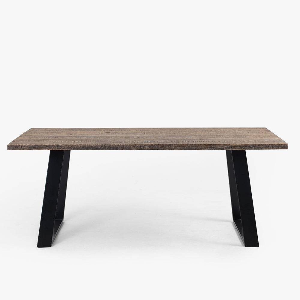 Esstisch HOFER 180x90 Massivholz Eiche Schwarz