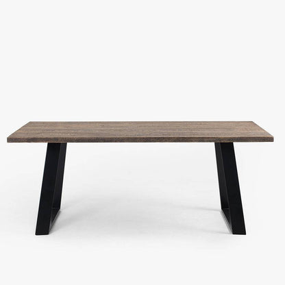 Esstisch HOFER 180x90 Massivholz Eiche Schwarz
