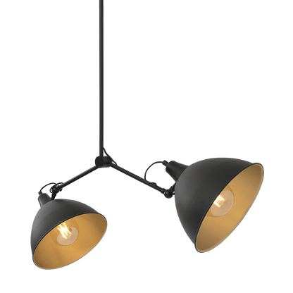 Lampada Coben Two Head nero
