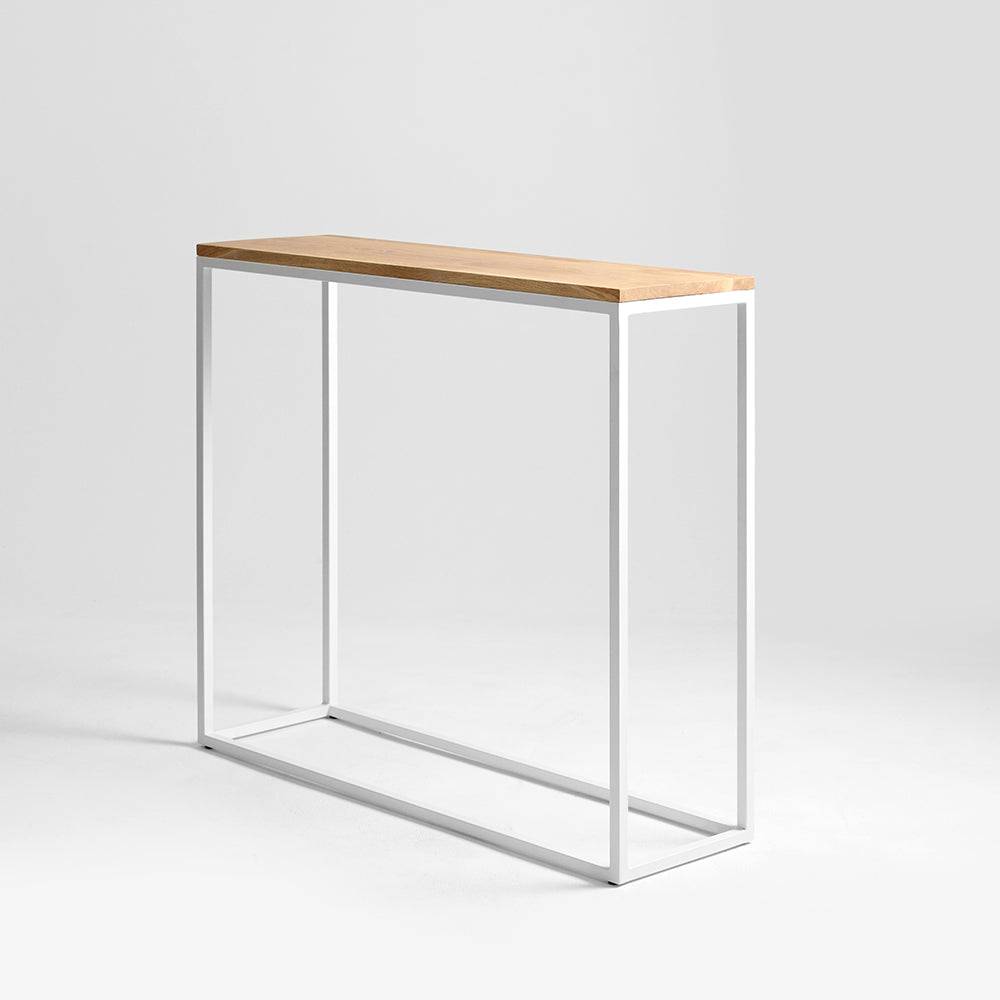 Credenza Julita 92-1F Legno Massello - Rovere e Bianco