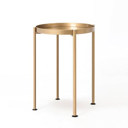 Tavolino laterale HANNA METAL - oro