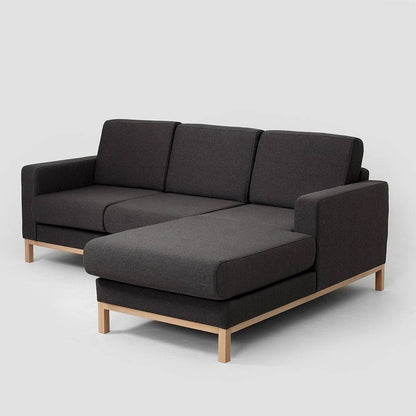 Ecksofa 2-Sitzer rechts SCANDIC, Carbon
