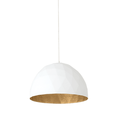 Lampada a Sospensione LEONARD L - Oro e Bianco