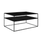 TENSIO 2 FLOOR METAL coffee table 100x60, black
