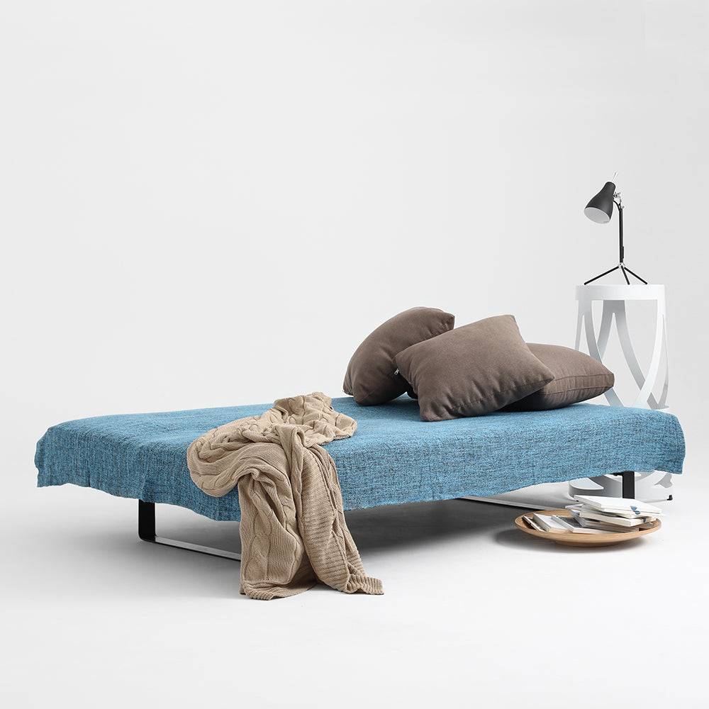 Divano Letto 2 Posti Sleek, Acciaio Nero