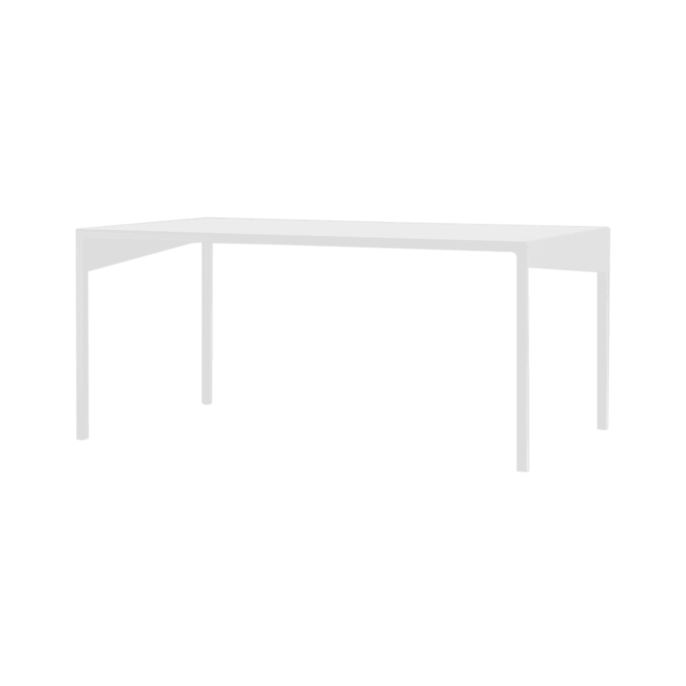 Couchtisch OBROOS METAL 100x60, weiß
