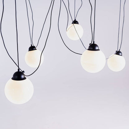 Lampada a Sospensione POPO GLASS M 5 - Nero