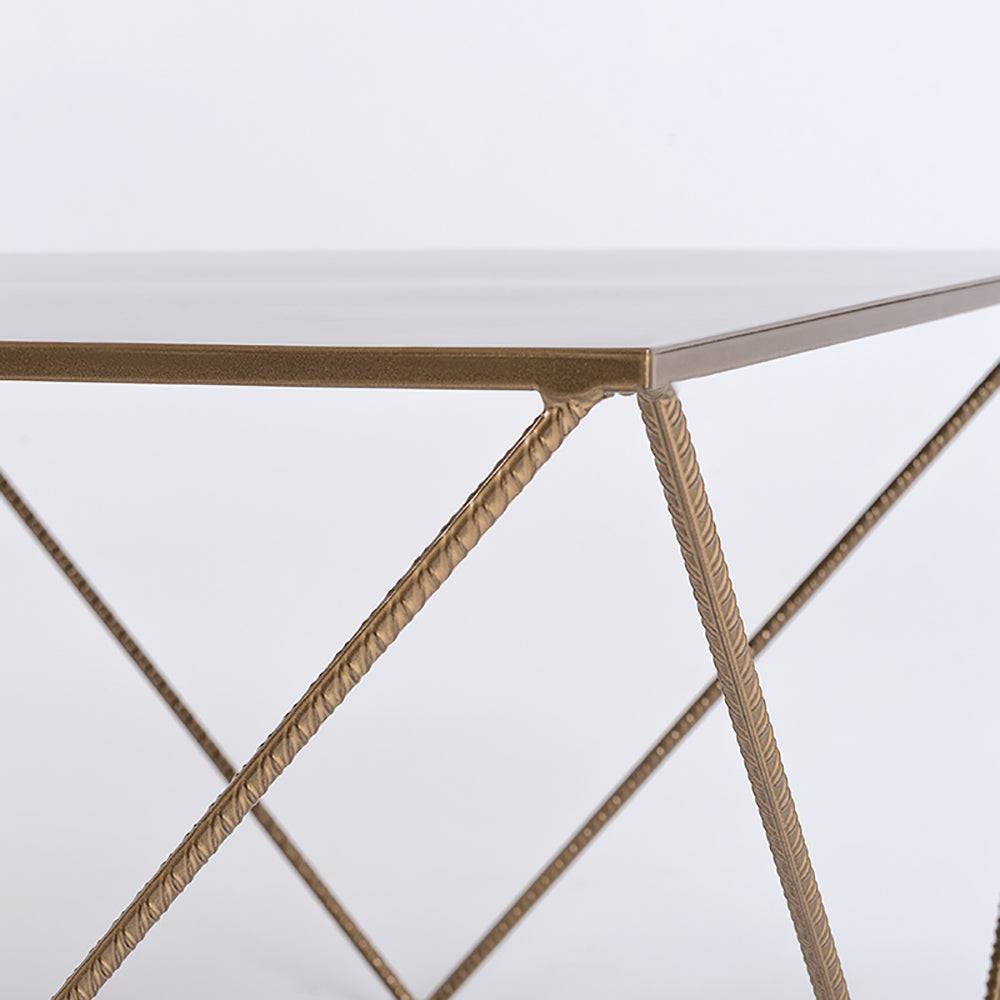 Tavolino DARYL METAL 80, oro