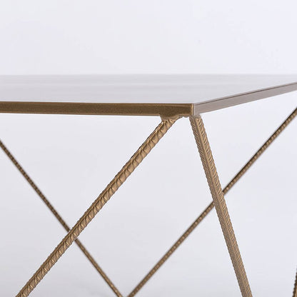 Tavolino DARYL METAL 80, oro