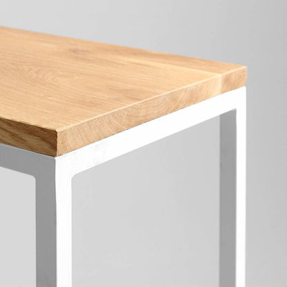Credenza JULITA 92-1F, rovere, bianco