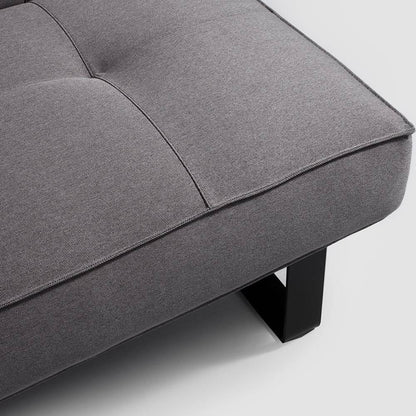 Divano Letto 2 Posti Sleek, Acciaio Nero