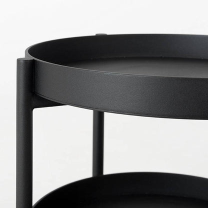 Couchtisch HANNA METAL, doppelt – schwarz