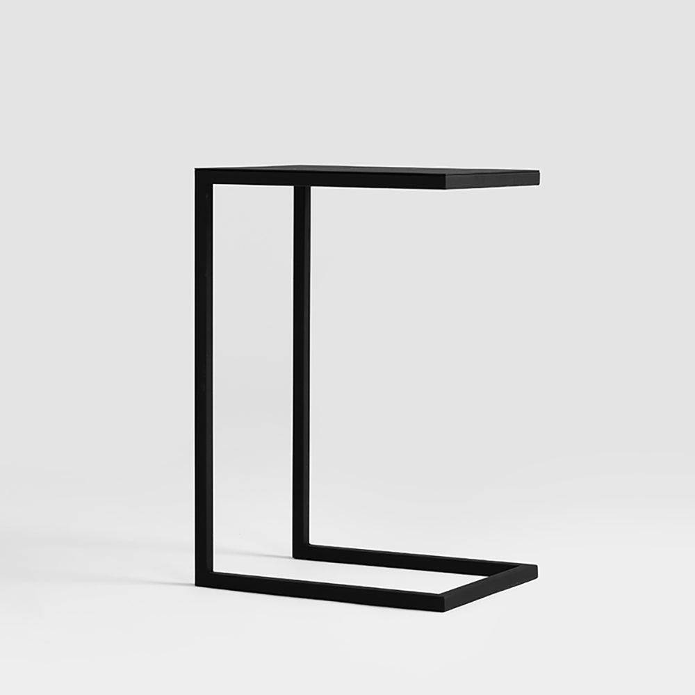 Tavolino laterale LUPE Metal 30, Nero