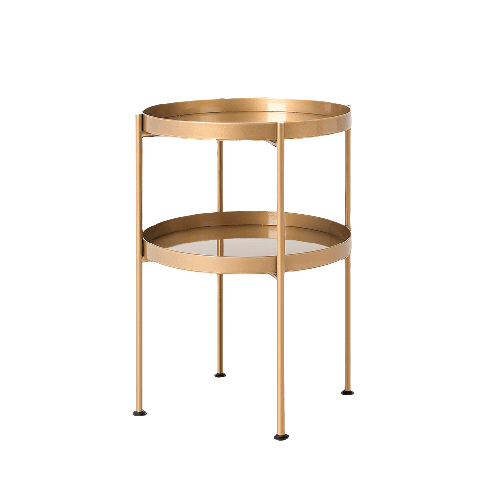 Beistelltisch HANNA METAL 40-2F - gold