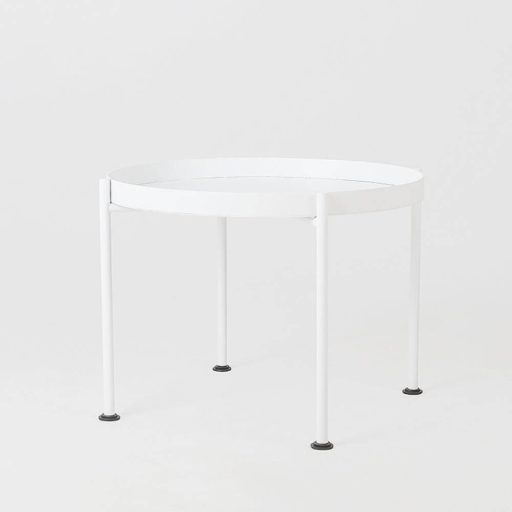 Tavolino da Caffè HANNA METAL 60 - Bianco