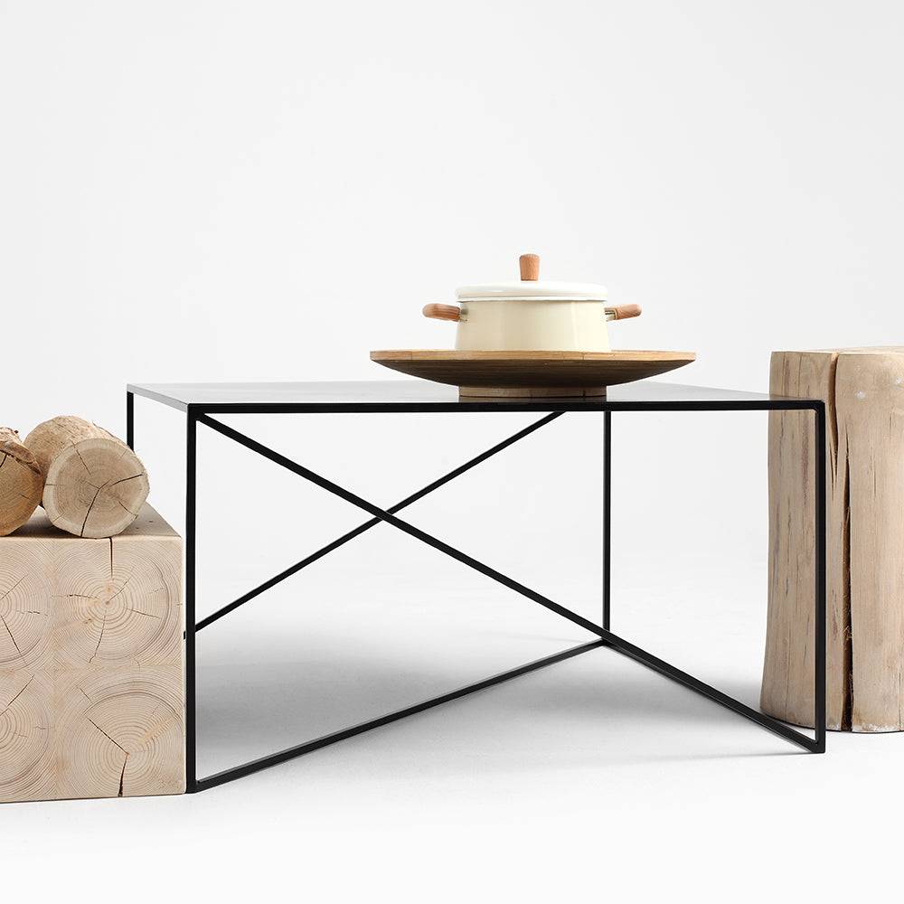 Tavolino MEMO METAL 80x80 Nero