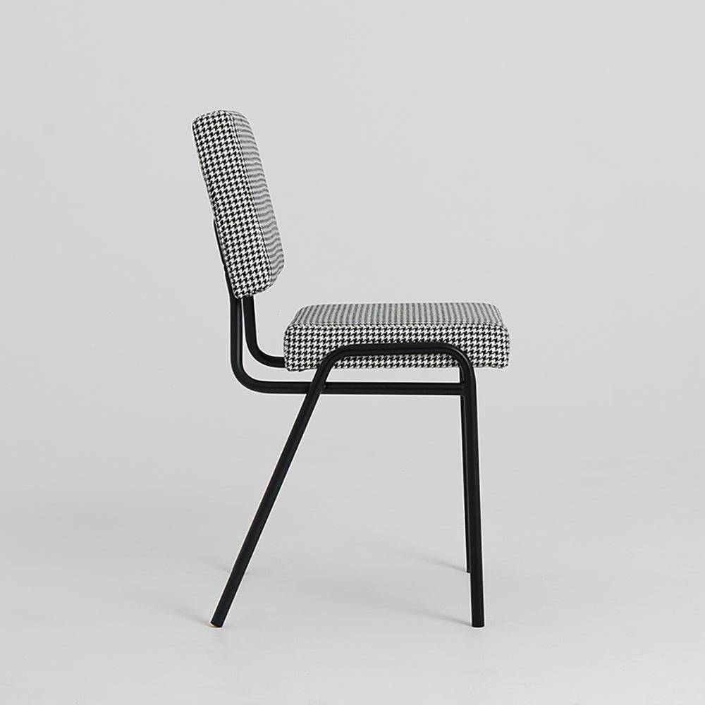 Sedia SIMPLE - pied de poule, nero