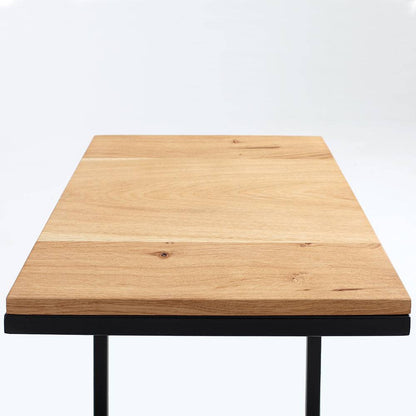 Beistelltisch LUPE 30 Massivholz, Eiche, Schwarz