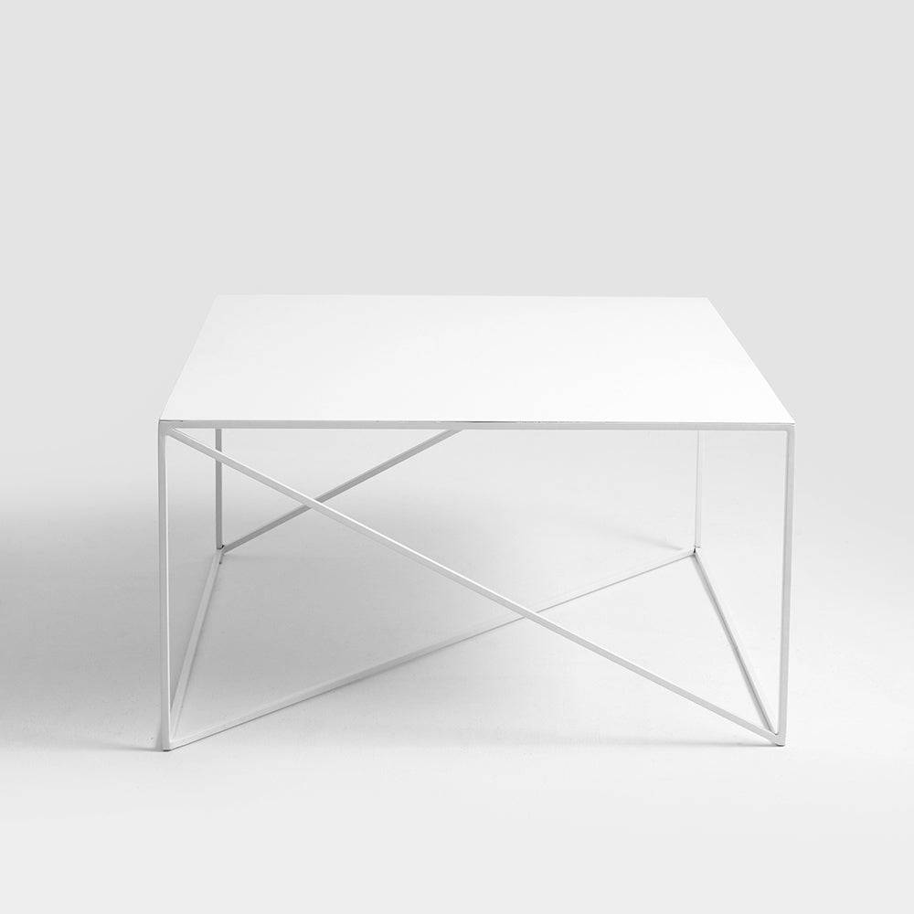 Beistelltisch MEMO METAL 80x80 Weiß