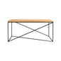 MEMO WOOD coffee table 100x60, oak veneer, black