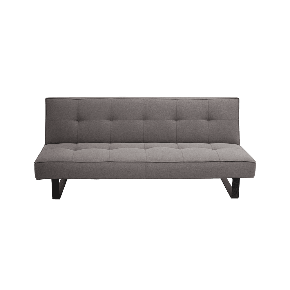 Divano Letto 2 Posti Sleek, Acciaio Nero