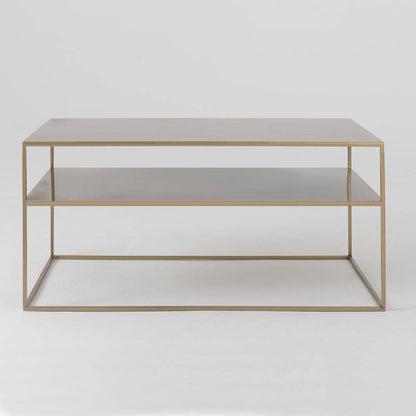 Tavolino TENSIO 2 FLOOR METAL 100x60, oro