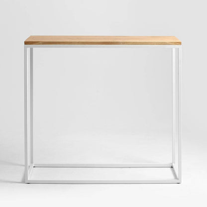 Credenza Julita 92-1F Legno Massello - Rovere e Bianco