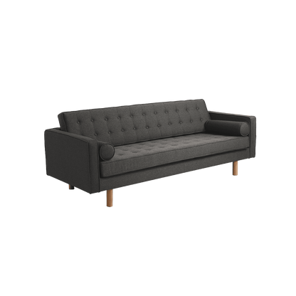 3-Sitzer Sofa TOPIC WOOD, Stahl, Natur