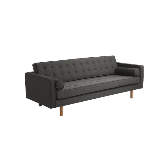 3-Sitzer Sofa TOPIC WOOD, Stahl, Natur
