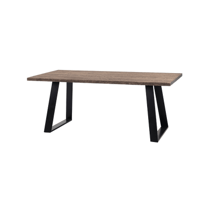 Esstisch HOFER 180x90 Massivholz Eiche Schwarz