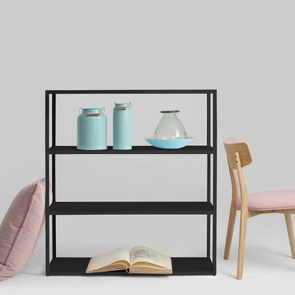 Libreria HYLLER METAL 100x110, nero