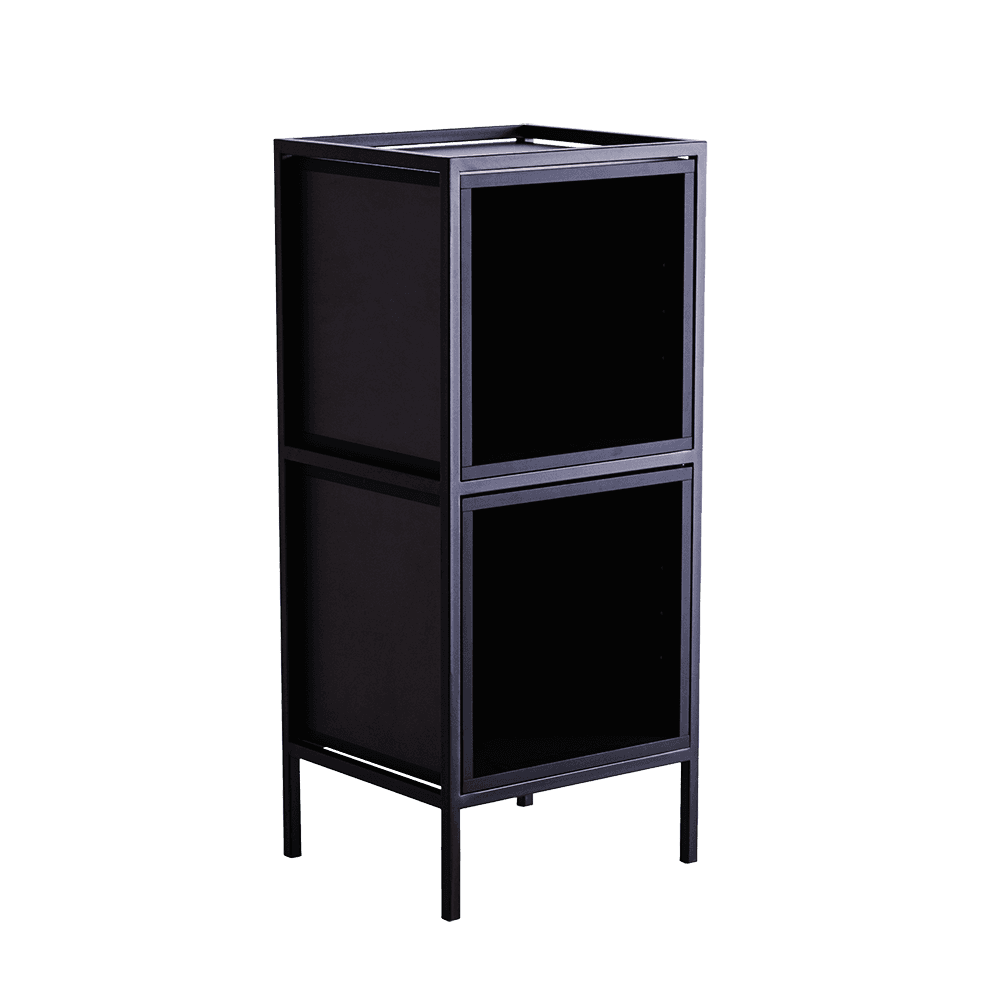 Rack SKAP Schwarz - 1 Regalboden 2 Boxen