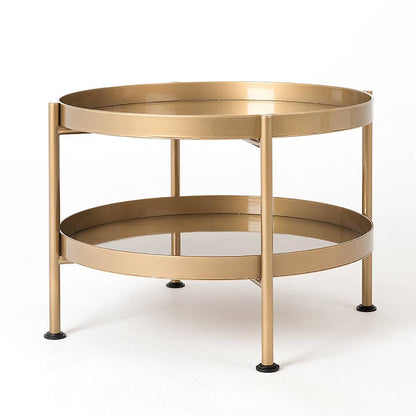 Tavolino HANNA METAL 40-2F - oro