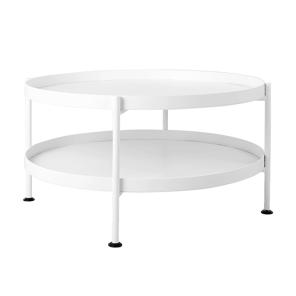 Tavolino da Caffè HANNA METAL 60 - Bianco