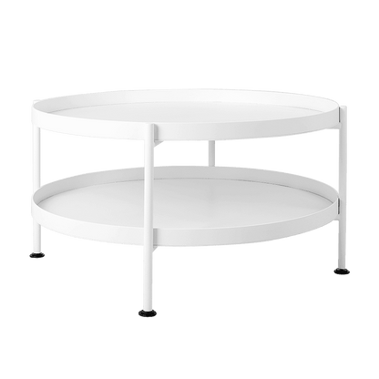 Tavolino da Caffè HANNA METAL 60 - Bianco