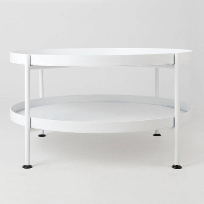 Tavolino da Caffè HANNA METAL 60 - Bianco