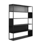 HYLLER SIDE METAL Bookshelf 150x180 black
