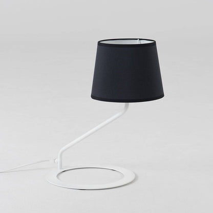 Lampada da Tavolo SHADE - Paralume Nero Base Bianca