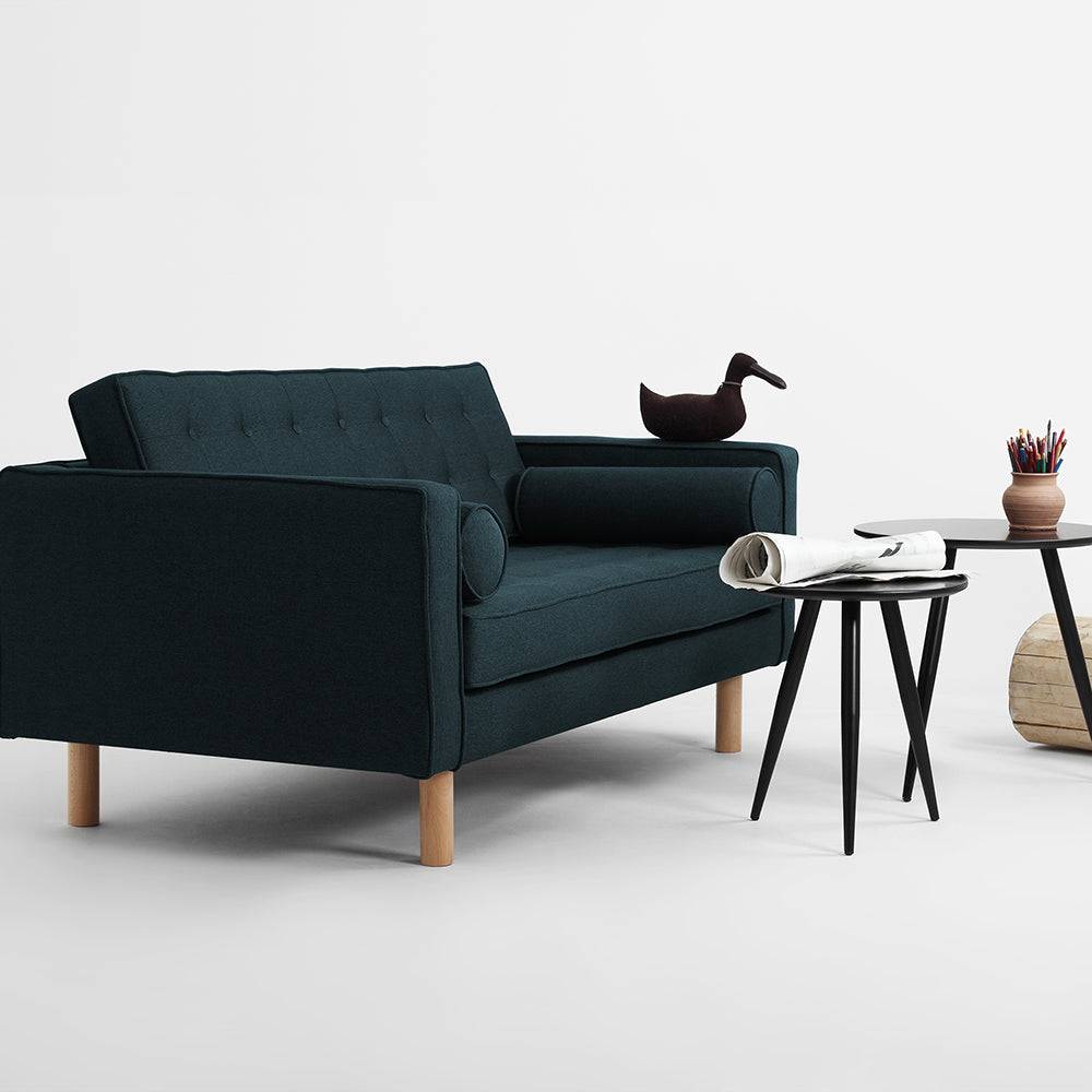 Divano Letto 2 Posti TOPIC WOOD, Deep Sea, Naturale