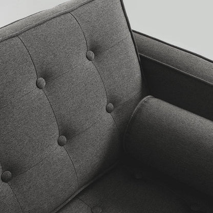 Schlafsofa 2-Sitzer TOPIC WOOD, Stahl, Natur