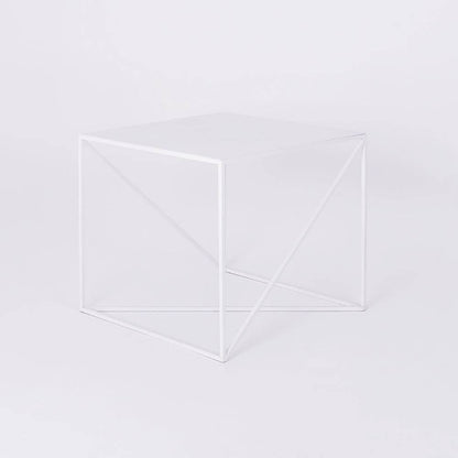 Tavolino laterale MEMO 50x50, Bianco