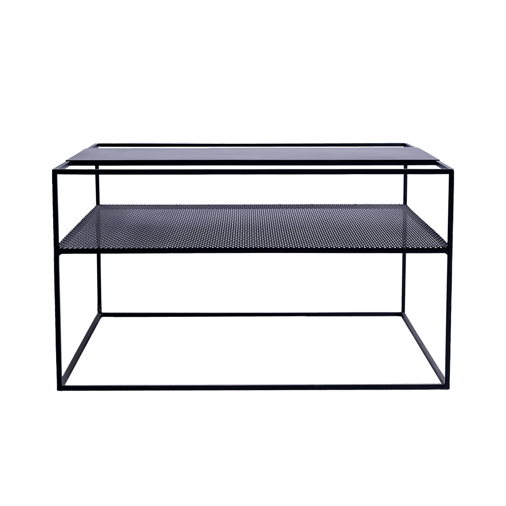 Tavolino da Caffè MATRIX Metallo 80, Nero
